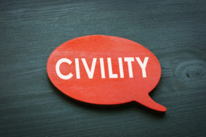 Civility in a red quote